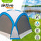 STRANDTENT AKTIVE MUGGENNET VOOR DE CAMPING 350 X 260 X 350 CM - blauw/grijs