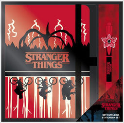 Stranger Things Schrijfset Notebook + Pen