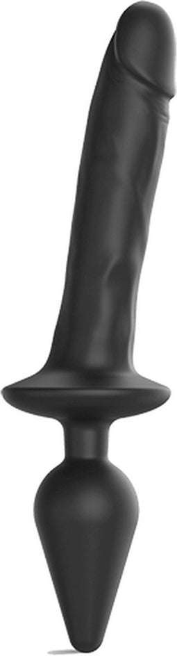 Strap-On-Me - Switch Plug-in Realistic Dildo Black L