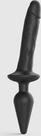 Strap-On-Me - Switch Plug-in Realistic Dildo Black L