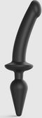 Strap-On-Me - Switch Plug-in Semi-Realistic Dildo Black L
