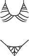 Strappy Bra & G-Set - Zwart