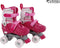 Street Rider Rolschaatsen Roze Verstelbaar, Maat 31-34