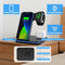 Strex 3-in-1 Draadloze Oplader - Wireless Charger - 15W Fast Charger - Oplaadstation Met Snellader Geschikt Voor Smartphone/iPhone/Apple Watch/AirPods