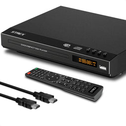 Strex DVD Speler Met HDMI - Full HD 1080P - Afstandsbediening - USB - HDMI/RCA - Regio Vrij - Zwart
