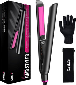 Strex Stijltang - 2 in 1 - Stijlen en Krullen - Keramisch - 120℃/230℃ - Krultang