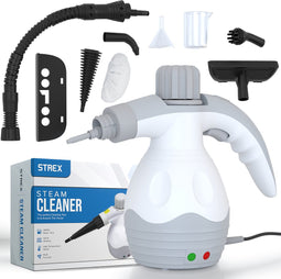 Strex Stoomreiniger Extra Krachtig - 1200W 4bar - Alles-in-één Multifunctionele Handstomer - Vlekkenreiniger