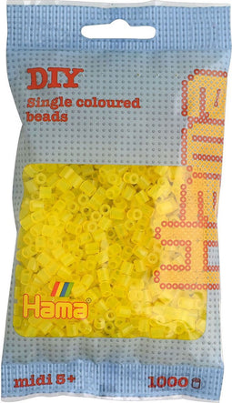 Strijkkralen 1000 Stuks Geel Doorzichtig