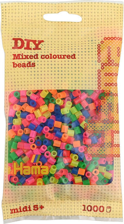 Strijkkralen 1000 Stuks Neon Assortie 1