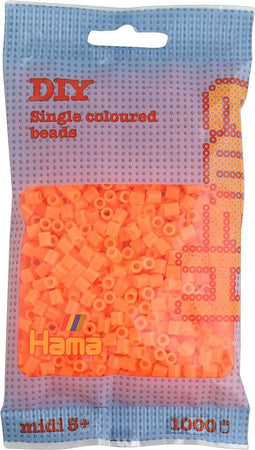 Strijkkralen 1000 Stuks Oranje Neon