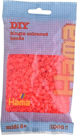 Strijkkralen 1000 Stuks Rood Neon