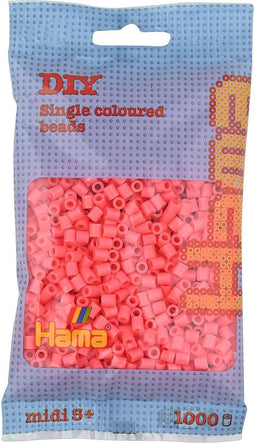 Strijkkralen Hama - 1000 Stuks - Pastel rood