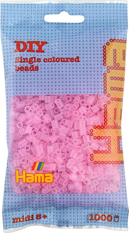 Strijkkralen Hama - 1000 stuks - Roze transparant