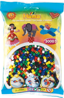 Strijkkralen Hama - 3000 stuks - Primaire kleuren mix