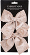 Strik velvet set van 2sts 2ass kerstversiering I