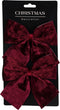 Strik velvet set van 2sts 2ass kerstversiering