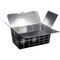 Strikken - Ballotin | Strikken | karton + PP | 250gr | 113x62x55mm | zwart/zilver | 50 stuks