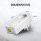 STRONG - Powerline 600 Kit - Trio Prises CPL - Powerline Kit - 600 Mbps - Elke Box/Router Compatibel - 1 Ethernet Poort + Gefilterde Aansluiting - Snelle Installatie - Overal Breedband Internet Toegang - Wit - 4 jaar garantie