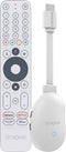 STRONG - Streaming Box Android TV 4K UHD - LEAP-NEVE - Google TV HDMI Stick - Chromecast geïntegreerd - compatibel met Google Voice Assistant - Dolby Atmos - Bluetooth - Wifi 6 - Ethernetpoort - Gemakkelijk te installeren - Wit
