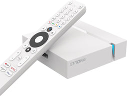 STRONG - Streaming Box Android TV 4K UHD - Leap-S3+ - Chromecast ingebouwd - Google Voice Assistant compatibel - Dolby Atmos & Dolby Vision - Gemakkelijk te installeren - Wit