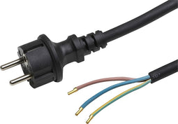 Stroomkabel H07RN-F 3G 1,5mm² schuko stekker 3 meter