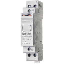 Stroomstootschakelaar DIN-rail Finder 20.22.8.230.4000 2x NO 230 V/AC 16 A 4000 VA 1 stuk(s)