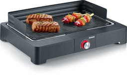 Severin PG 8567 - Electrische Tafelgrill - 2200 W - Gietijzer Grillplaat - Zwart