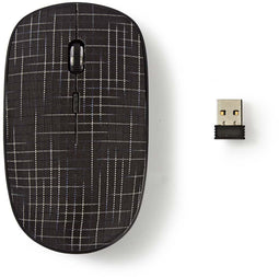 Nedis MSWS500 - Draadloze muis - 3 knoppen - 1600 dpi - Zwart