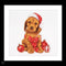 Thea Gouverneur - Borduurpakket met telpatroon - 730A - Voorgesorteerde DMC Garens - Kerst Puppy - Aida - 31 cm x 30 cm - DIY Kit