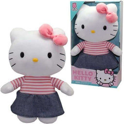 GPTOYS HELLO KITTY - Knuffel - Denim jurkmodel - 30 cm (vanaf 3 jaar)