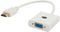 Savio CL-27 - VGA (D-Sub) naar HDMI - 0,2 m - Wit