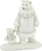 J-Line figuur IjsBeer + Beertje Hand In Hand - polyresin - wit/grijs