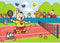 Studio 100 Legpuzzel Bumba Tennis 34 Cm Karton Blauw 6 Stuks