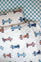 Studio Ditte Dekbedovertrek Raceauto 140x220cm - Lichtgrijs