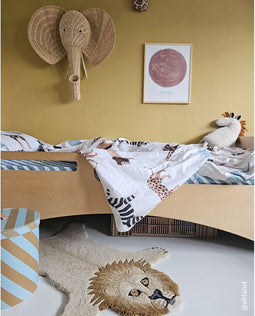 Studio Ditte Dekbedovertrek Safari Junior 120x150cm - Lichtgrijs
