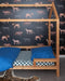 Studio Ditte Hoeslaken Blokjes 90x200cm - Petrolgroen