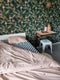 Studio Ditte Hoeslaken Blokjes 90x200cm - Petrolgroen
