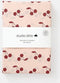 Studio Ditte Hoeslaken Kersen 90x200cm - Roze/Donkerrood