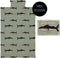 Studio Loco Dekbedovertrek eenpersoons Whale - 140x220cm - Muntgroen