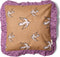 Studio Loco Frilled Sierkussen Bird - 40x40cm - Bruin/Paars