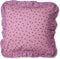Studio Loco Frilled Sierkussen Bird - 40x40cm - Bruin/Paars