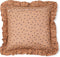 Studio Loco Frilled Sierkussen Floral - 40x40cm - Paars/Bruin