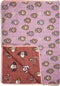 Studio Loco Plaid Dog/Floral - 135x95cm - Paars/Roze