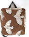 Studio Loco Waterproof Kleuterrugzak Bird - 26x23x13cm - Bruin