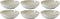 Studio Tavola Diepe Borden Concrete ø 21 cm - 6 Stuks
