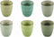 Studio Tavola - Koffiemok - 6 Stuks - Zonder Oor - Aardewerk - 340 ML - Ibizia