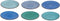 Studio Tavola Ontbijtborden Ocean Blue ø 19 cm - 6 stuks