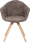 Stuhl Chadwick 110 2er-Set Grau / Braun