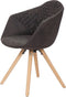 Stuhl Chadwick 110 2er-Set Schwarz / Braun