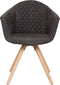 Stuhl Chadwick 110 2er-Set Schwarz / Braun
